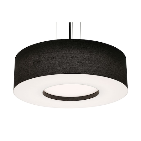 Afx Montclair 24in. LED Pendant, Black Finish, Black Shade MCP2432L5AJUDBK-BK